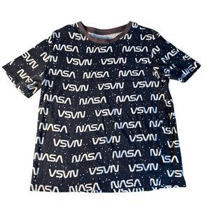 NASA T-Shirt Size American Dream Team Network Blue & White Cotton Size‎ XL
